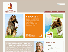 Tablet Screenshot of natural-dogmanship.de